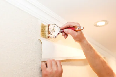Pose de papier peint à la Genétouze — revêtements muraux et toiles de verre
